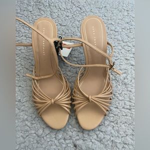 Zara Nude Sandals Size 39 NWT